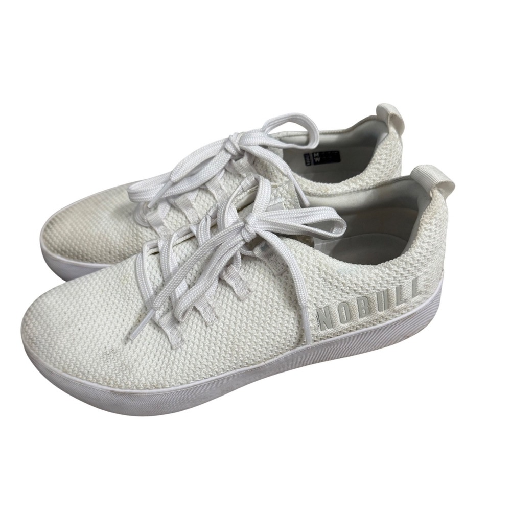 NOBULL MEN'S RECS KNIT‎ White Knit Trainers Sneakers Men US 11